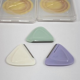 Portable Safe Triangular Eyebrow Razor 2-Pack Mint+Beige 2ea