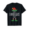 Matching Christmas Pyjamas with Lumberjack Elf Family T-Shirt, black