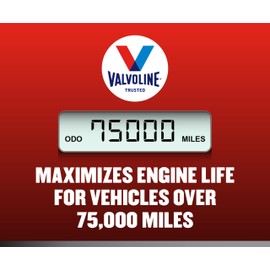 Valvoline Full Synthetic High Mileage with MaxLife Technology SAE 5W-30 Motor Oil 5 QT, Case of 3