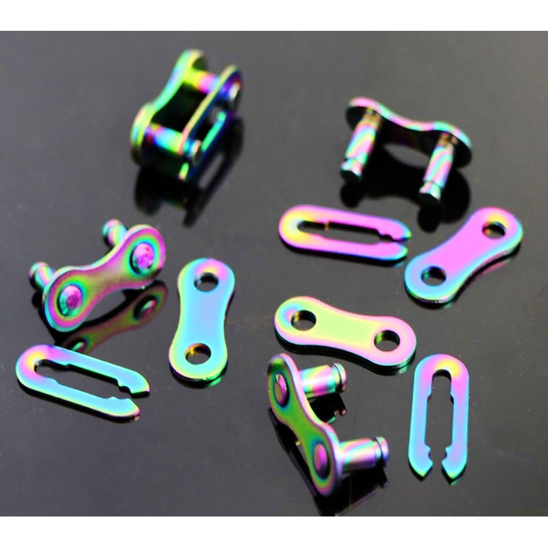 Hyamass 4 Pairs Bicycle Missing Link Single/1 Speed Chain Reusable