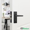 EAI Black Door Handle Key Lock Set | 1 Pair