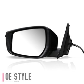 Auto Dynasty NI1320296 Factory Style Driver Left Side Mirror - Manual Folding | Power Adjust | Heated Glass | Turn Signal | Blind Spot Detection Camera - Compatible with Kicks 18-20, Paint to Match