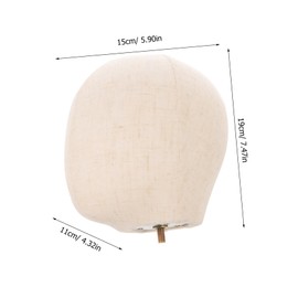Healeved Childrens Mannequin Head Stand for Hat Display Small Diameter Canvas Head with Screw Fastening Hat Rack Decorative Countertop Display Accessory