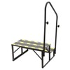 DYNAMI RV Stairs 2 Step Ladder, Steel Black Porch Steps
