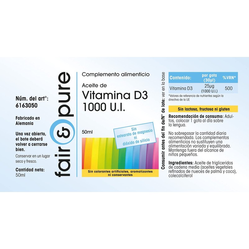Fair & Pure® - Vitamin D3 Oil 1000 IU per
