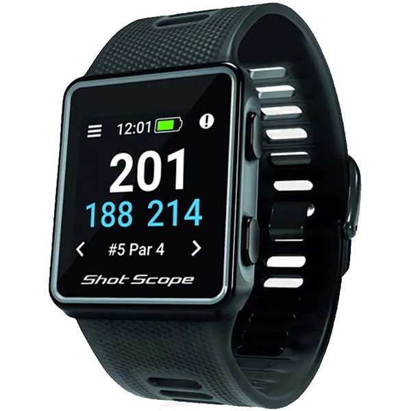 Shotscope V3 GPS Watch, Black Golf Performance Tracking Function, GPS