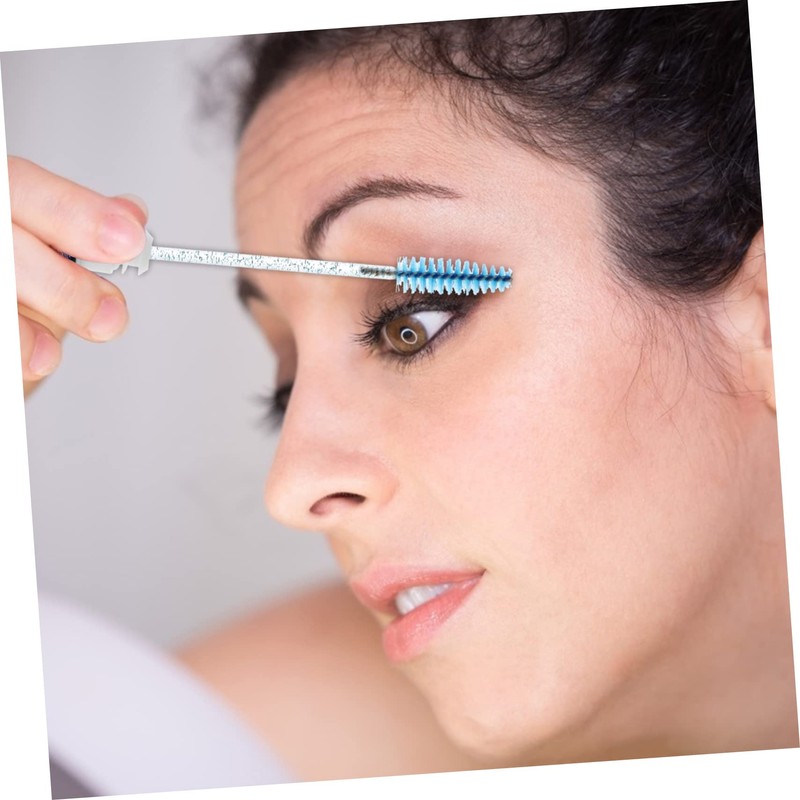 Healeved 30pcs Eyelash Extensions Brush Tube Glitter Lash and Eyebrow