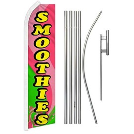 Smoothies Super Flag & Pole Kit