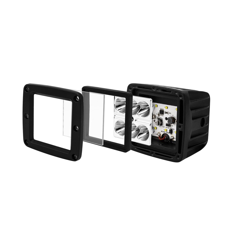 sinocea0 For 2014-2015 Chevy Silverado 1500 Hidden Bumper LED Fog