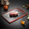Cutting Board with Defrosting Tray Knife Sharpener, and Spice Grater.
