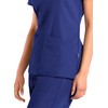 Tru Basic Womens V-Neck 2-Pocket Scrub Top 10102 (Large, Galaxy