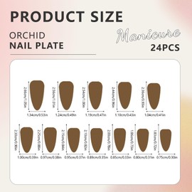 Cosmeria Künstliche Nägel Set, 24 Stück Grün Blumen Designs, Press On Nails Mit 12 Größen, Weiche Gel Nägel Zum Aufkleben Für Salon Oder Zuhause DIY