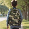 LOMBARDIDEN Kids Backpack for Boys - Green Camouflage School Backpack