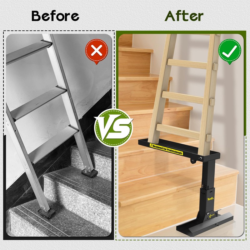 Tanfix Foldable | Heavy-Duty Ladder Extender Pro, High Strength Steel