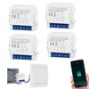SOARFLY 4 x Smart Light Switch Module, WiFi Switch, Smart