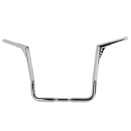 XFMT Motorcycle Chrome 16" Rise 1.25" Ape Hanger Handlebar For Harley Touring Electra Glide FLHT FLHTC Dressers Baggers 1982-2023