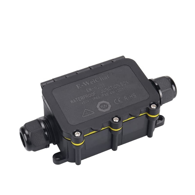 Junction Box Outdoor Waterproof IP68, 2Way M20, Electrical Boxes Extension