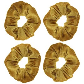 Zac's Alter Ego Set of 4 Value Velvet Hair Scrunchies - Basic Hair Accessory