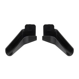 Factory RV Rain Gutter Extensions | Fits Gutter Rails Up to 1-1/16" Wide | Black or White | 2 Pack (Black)