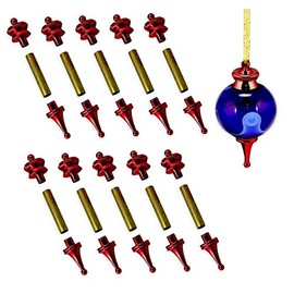 Legacy Woodturning, Classic Ornament Project Kit - Red Finish, 10 Pack