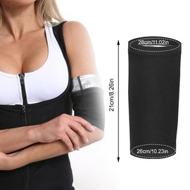 MIRKUZI 1 Stück Armbinde, Sauna-Armformer, Sauna-Armformer, elastischer Arm, Armfitness, Damen-Schweißarmband-Trimmer, Sport-Fitness-Damen, elastischer Arm
