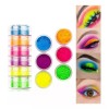 TAMCHIC Sombras Neón 6 Tonos Torre De Pigmentos Polvos Fluorescentes