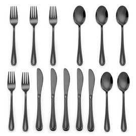 LIANYU -Juego De Cubiertos Para Niños, Juego De Cubiertos De Acero Inoxidable Para Niños Pequeños, Juego De Cubiertos Para Niños Para 5, Incluye Cuchillo, Tenedor, Cuchara, Acabado De Espejo, Apto Par