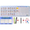 Cross-line Calligraphy Board, Alphabet, Practice Set, Reusable, Writing Order, English,