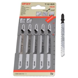 Jigsaw Blades T101BR For Down Cutting Laminates and Veneers High Carbon Steel HCS 5 Pack Fits AEG, Black & Decker, Bosch, Dewalt, Elu, Festool, Hitachi, Makita, Metabo and Skil By Yourspares