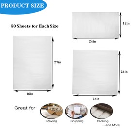 Large Packing Paper Sheets for Moving Supplies Bulk Newsprint Packaging Moving Paper for Wrapping Shipping Packing Material 150 Sheets