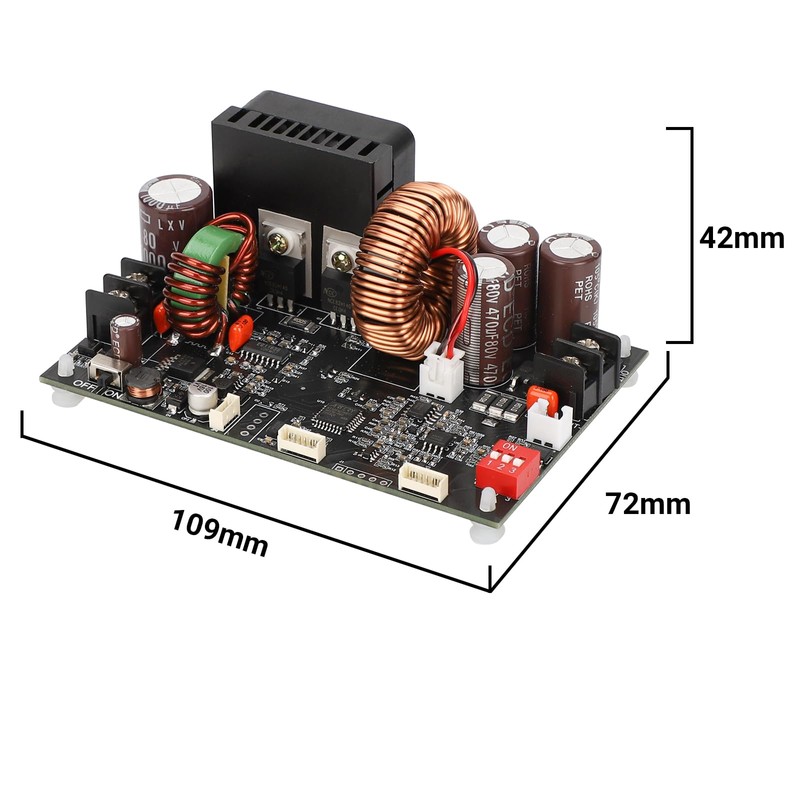 DROK CNC DC Buck Converter with Meter, 6-70V to 0-60V