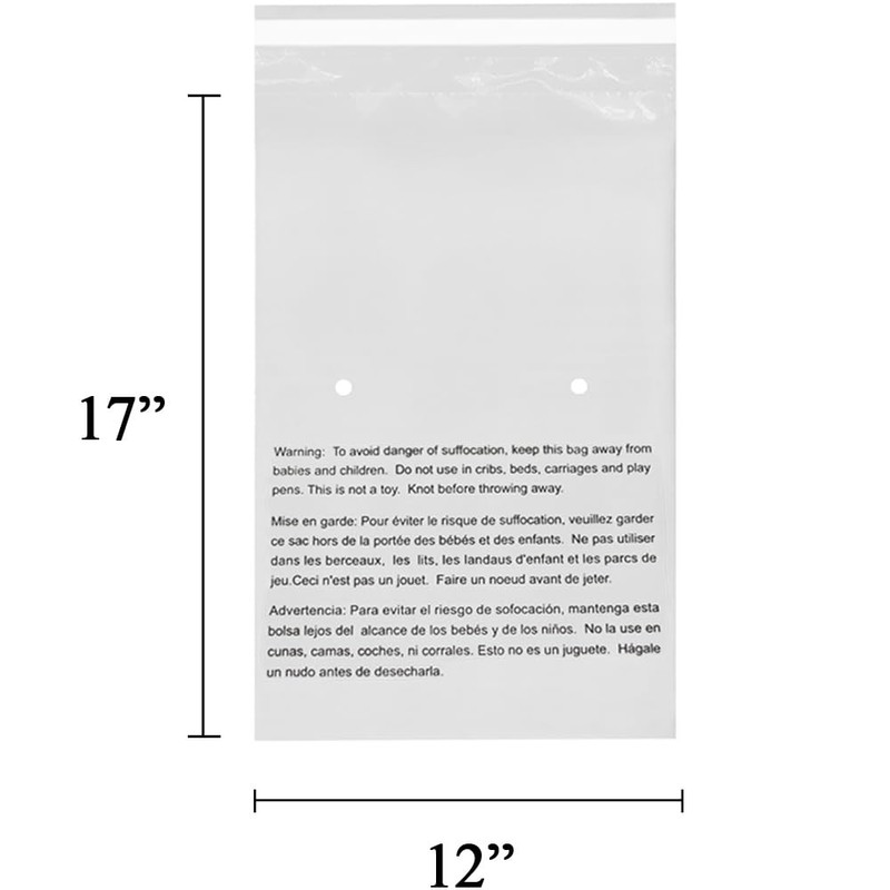 EcoSwift - 12” X 13” (15 Count) Self Seal Clear
