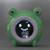 Kids Alarm Clock Cartoon Animal Shaped Gentle Music Night Light