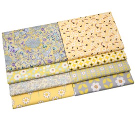 Hanjunzhao Cotton Fat Quarters Fabric Bundles 18 x 22 inch for Sewing Quilting Crafting