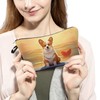 Livel lhood Cartoon Corgi Makeup Bag Cute Small Organizer Zipper