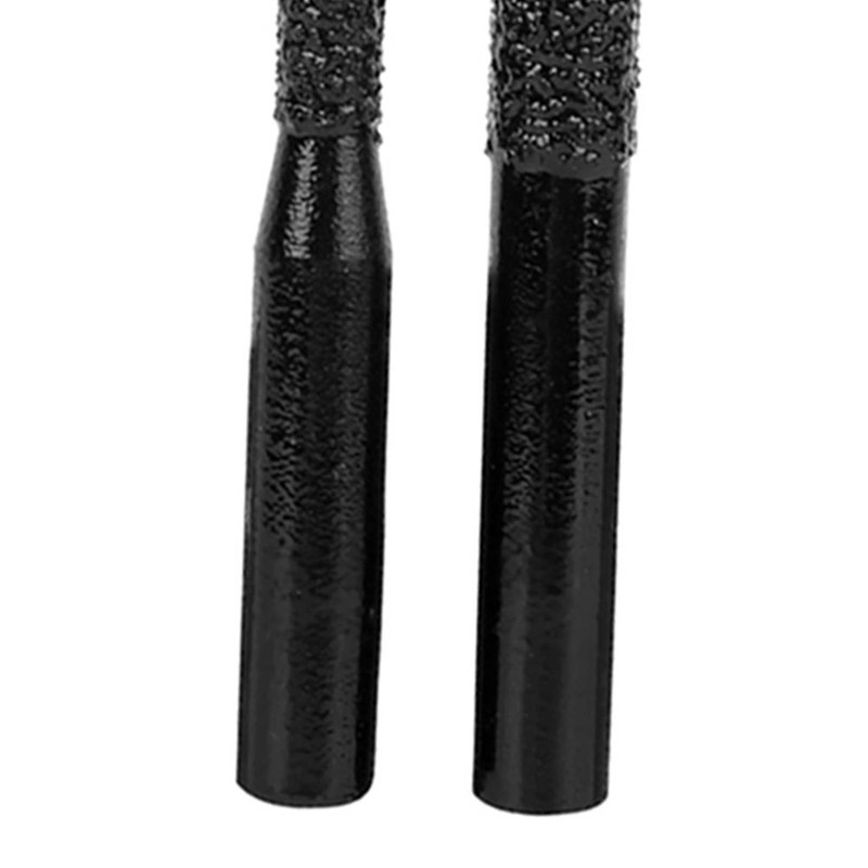 2Pcs Diamond Router Bits Black Brazed Straight Shank for Quartz