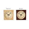 KATOMOKU Dual use clock 6 km-131BRRC Brown Radio Clock Continuous