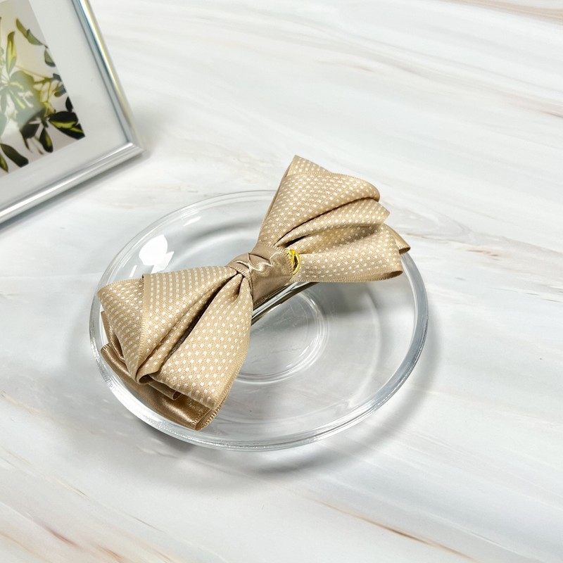 Burnaby dotted three-dimensional ribbon hairpin 8cm / 버나비 땡땡이 입체