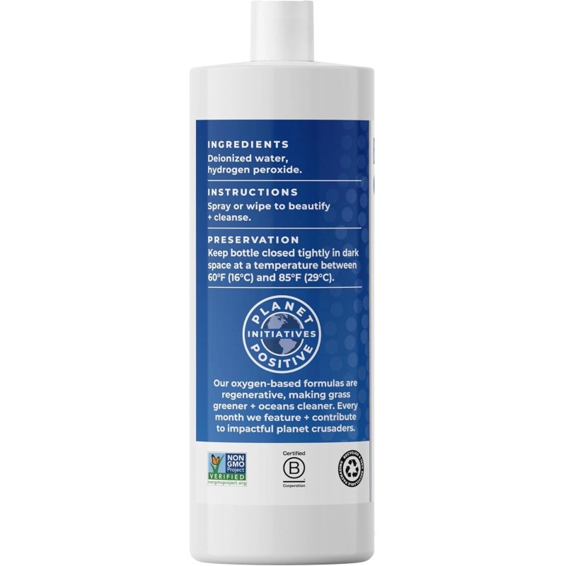 Essential Oxygen+, Hydrogen Peroxide 3% Food Grade, 1 Each, 32