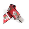 Heavy Duty X-Shape Braces/Suspenders with Edelweiss Pattern, 4cm - Dark