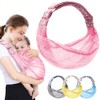 HINATAA Breathable Baby Sling Adjustable Baby Carrier Swaddle, Quick Drying,