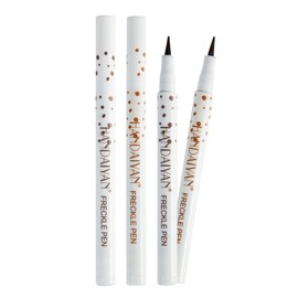 2 PCS Freckle Pen Freckle Makeup Pen Atural Lifelike Fake Freckles Long Lasting Waterproof Freckles Makeup Kit For Natural Sun-Kissed Look (#Light Brown & # Coffee)