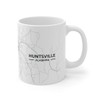 Huntsville, Alabama AL Map Mug (11 oz)