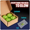 GlowCity LED Pickleball Set: Pack of 4 Glow in The