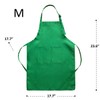 Hi loyaya 12 Pieces Green Kids aprons Adjustable Children Chef