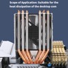 CPU Cooling Fan 6 Pure Copper Mute Heat Dissipation Computer