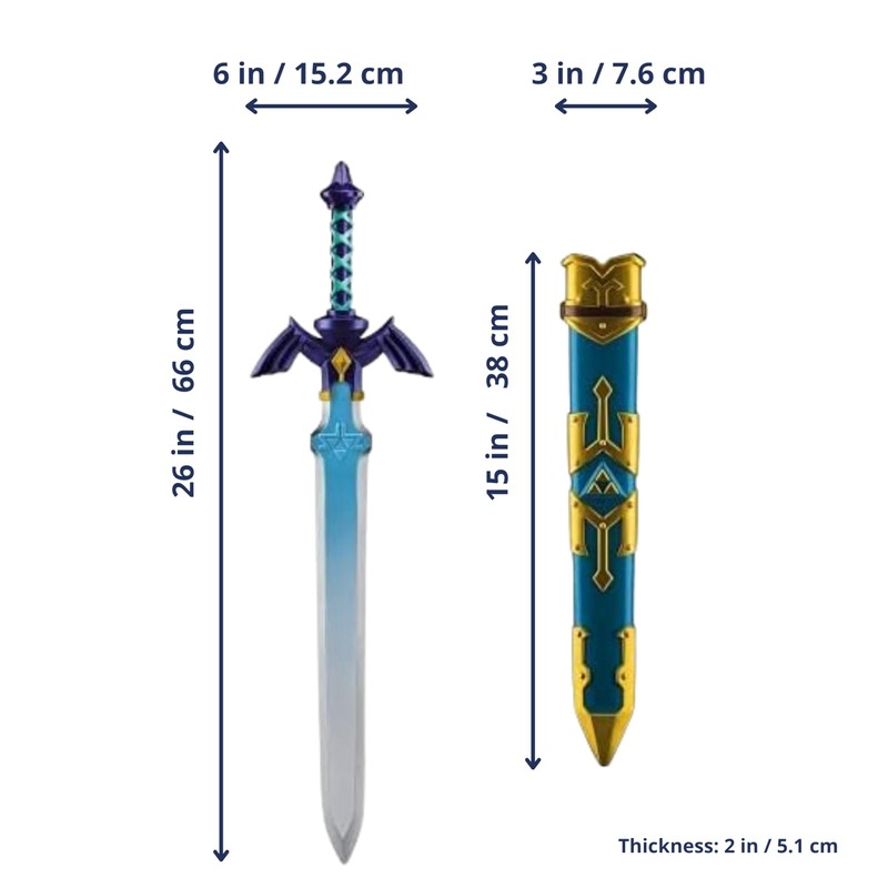 FUNTICAL Disguise Link Sword + Shield + Bow and 2