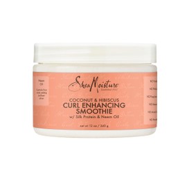 SheaMoisture SheaMoisture Smoothie Curl Enhancing Cream Coconut and Hibiscus for Thick, Curly Hair Sulfate Free and Paraben Free 12 oz