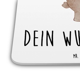 Mr. & Mrs. Panda 6er Set Personalisiertes Untersetzer Set Papa Bär - Personalisierte Geschenke, Vorbild, Papi, Oma,