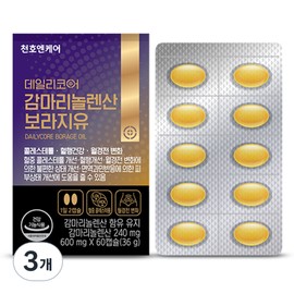 Cheonho N Care Daily Core Gamma Linolenic Acid Borage Oil 36g, 60 tablets, 3 pieces, 60 tablets, 3 pieces / 데일리코어 감마리놀렌산 보라지유 36g 60정 3개 60정  3개